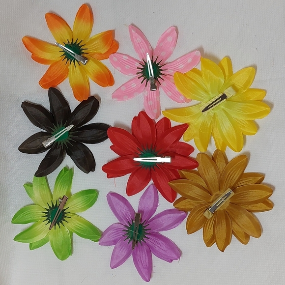 LG Flower Hair Clips(8)☆Wide Crochet Headbands (4) - Picture 14 of 14